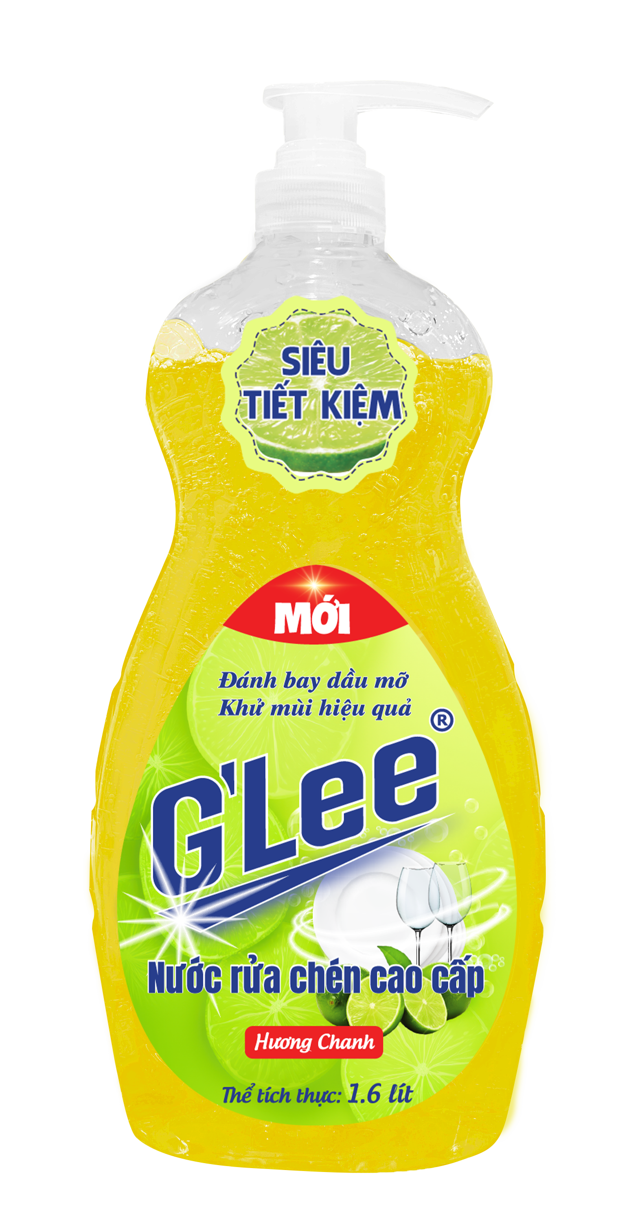 Nước rửa chén cao cấp G’Lee – Hương chanh tươi(1.6L)